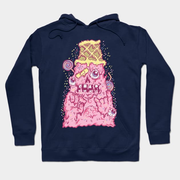 ice cream monster Hoodie by Mako Design 